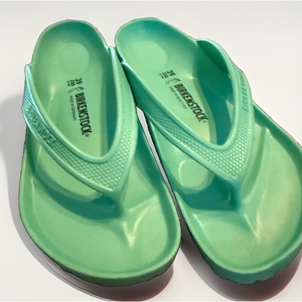 Birkenstock Honolulu REGULAR rubber Flip Flops Beach Sandals Silver US 8 EU 39